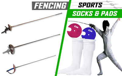 Fencing Sports Socks and Guard Pads