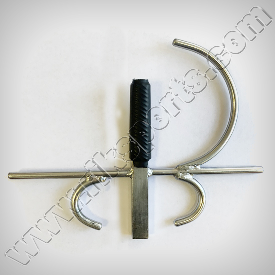 Fencing Handle Epee Guard Silver Weapon Grip