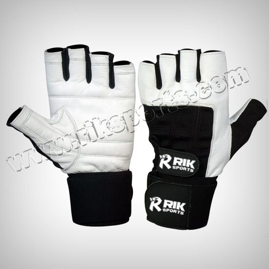 Half-Finger Leather Fitness Gloves