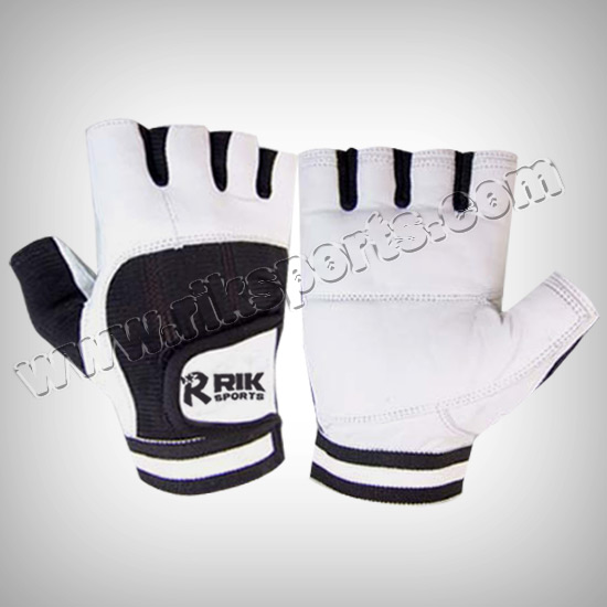 Leather Fitness Gym Gloves